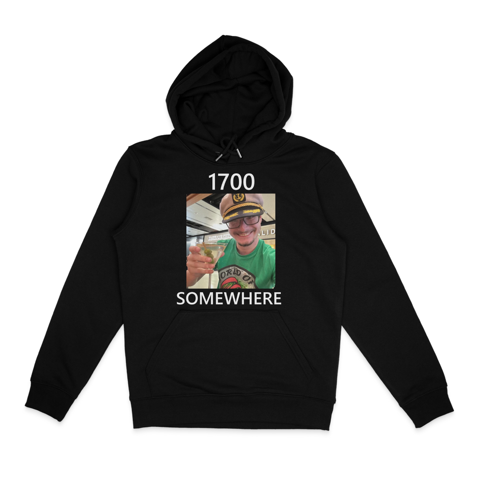 1700 Somewhere HoodieBlack / S